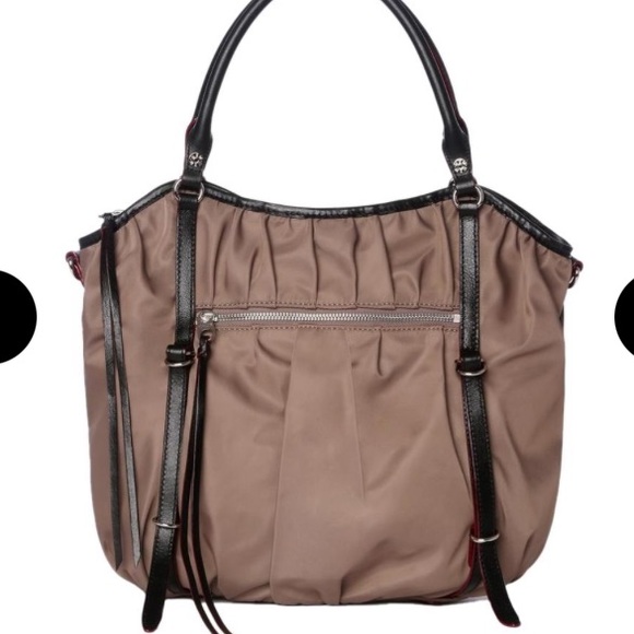 MZ Wallace Bianca Mocha Bedford Shoulder Bag Purse Dark Tan Color - Picture 9 of 11